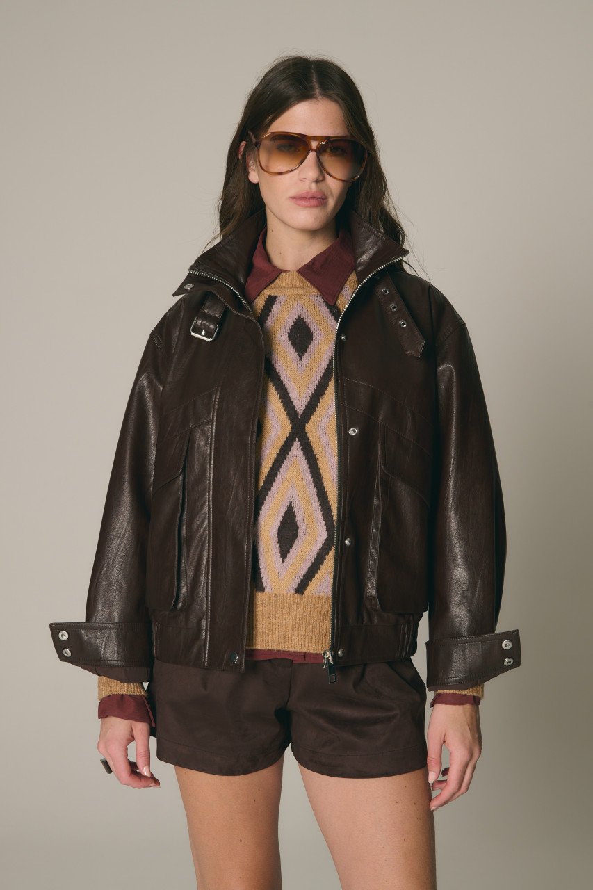 chaqueta rhea chocolate