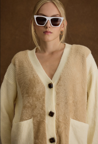 CARDIGAN MERLINA BEIGE 